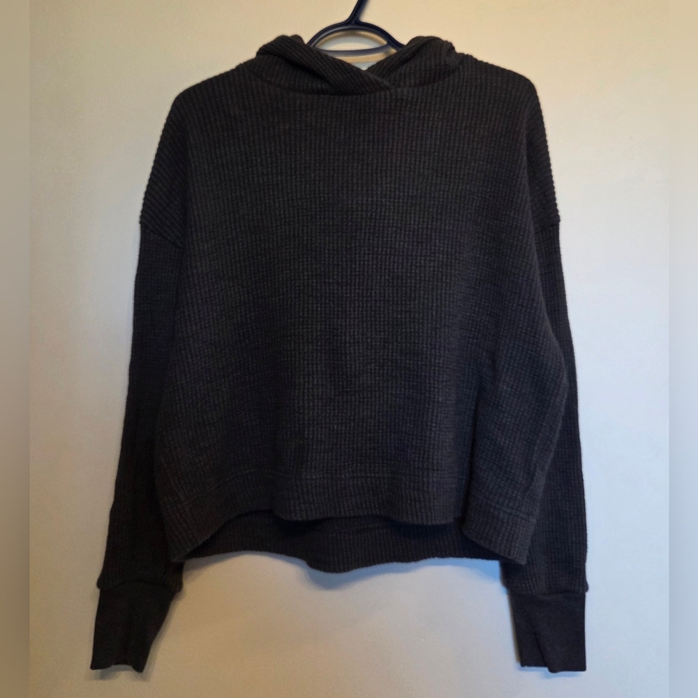 LG Dark Navy Waffle Knit Women's Hoodie